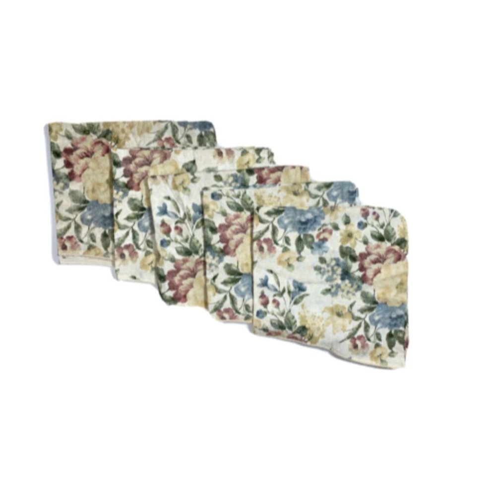 Vintage Set 5 Burlington Valances Curtains Luxury Window Treatments Floral print